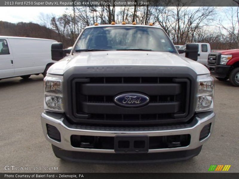 Oxford White / Steel 2013 Ford F250 Super Duty XL Regular Cab 4x4 Utility Truck
