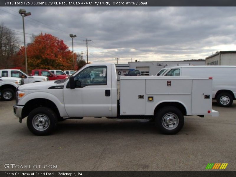 Oxford White / Steel 2013 Ford F250 Super Duty XL Regular Cab 4x4 Utility Truck