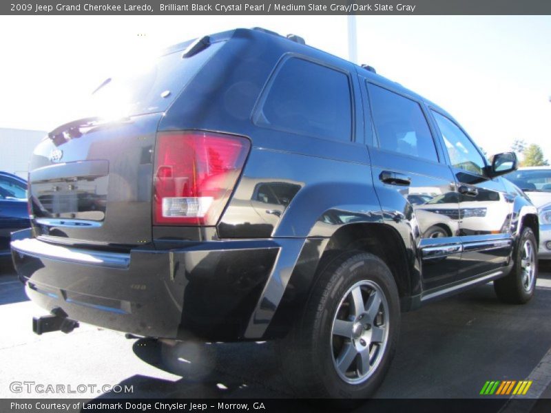 Brilliant Black Crystal Pearl / Medium Slate Gray/Dark Slate Gray 2009 Jeep Grand Cherokee Laredo