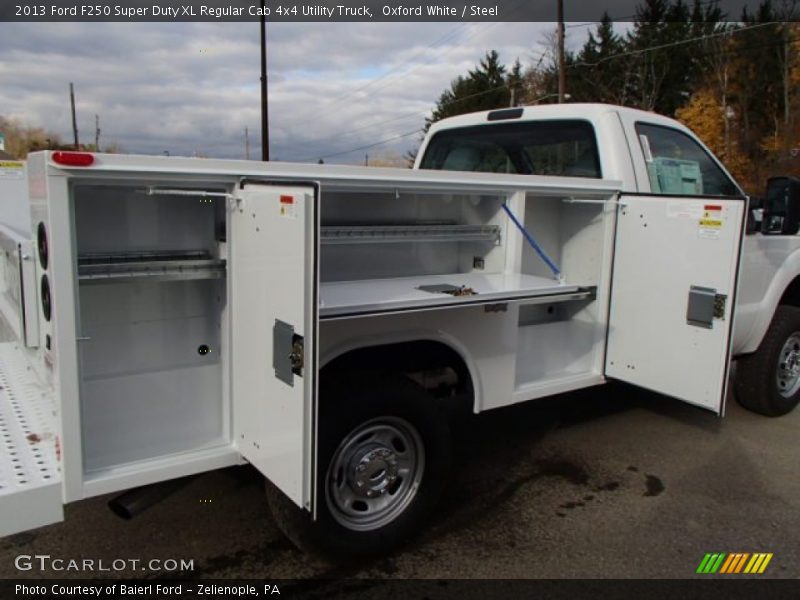 Oxford White / Steel 2013 Ford F250 Super Duty XL Regular Cab 4x4 Utility Truck