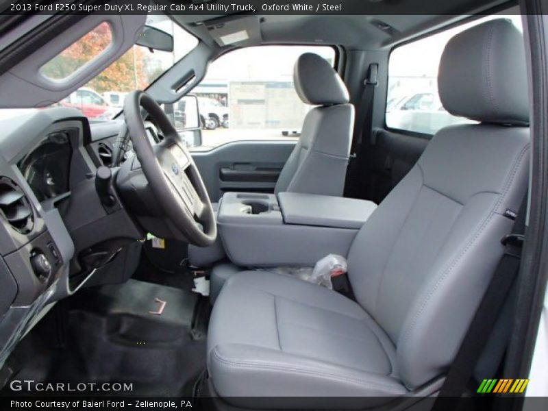 Front Seat of 2013 F250 Super Duty XL Regular Cab 4x4 Utility Truck