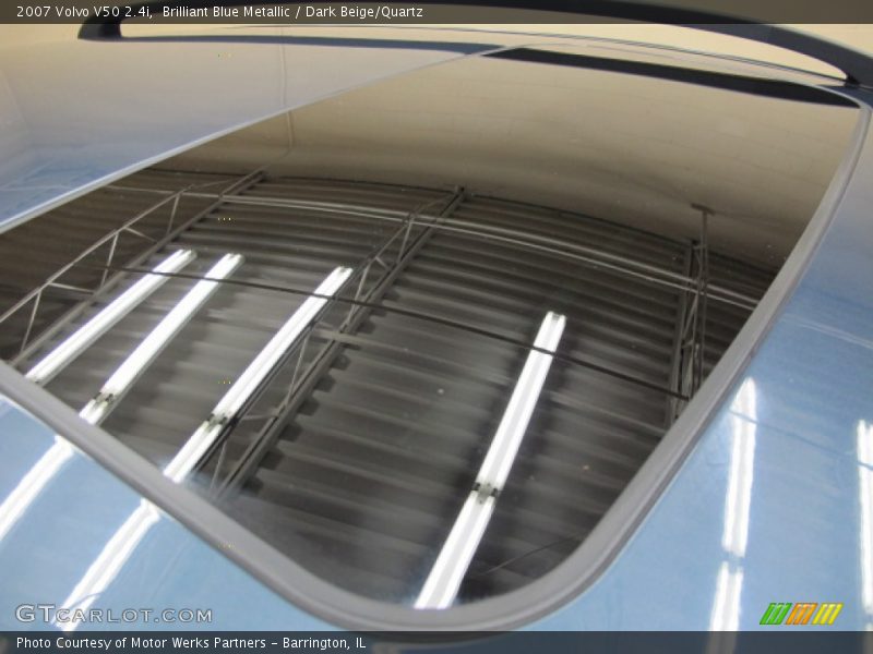 Brilliant Blue Metallic / Dark Beige/Quartz 2007 Volvo V50 2.4i