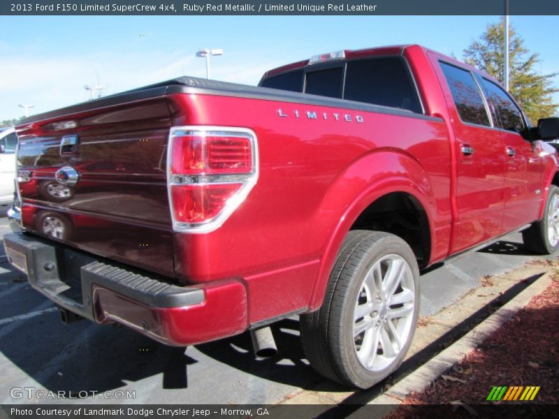 Ruby Red Metallic / Limited Unique Red Leather 2013 Ford F150 Limited SuperCrew 4x4