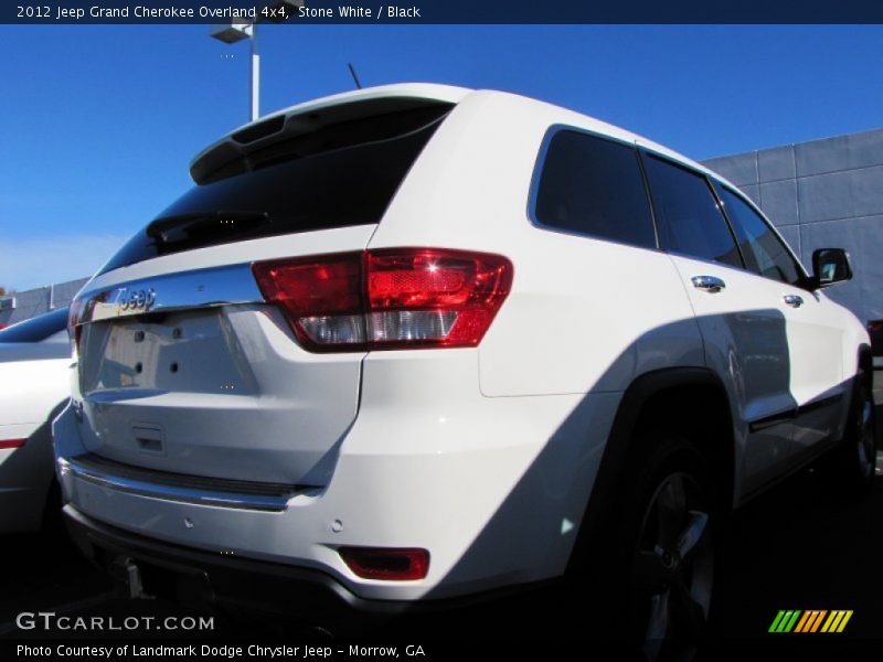 Stone White / Black 2012 Jeep Grand Cherokee Overland 4x4