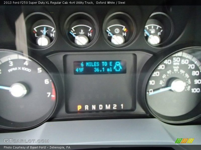 Oxford White / Steel 2013 Ford F250 Super Duty XL Regular Cab 4x4 Utility Truck