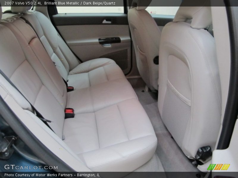 Brilliant Blue Metallic / Dark Beige/Quartz 2007 Volvo V50 2.4i