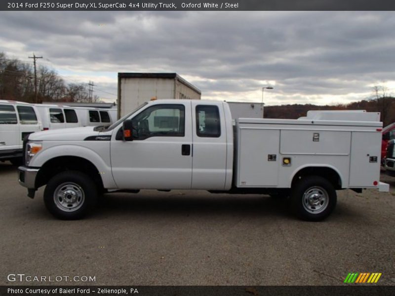 Oxford White / Steel 2014 Ford F250 Super Duty XL SuperCab 4x4 Utility Truck