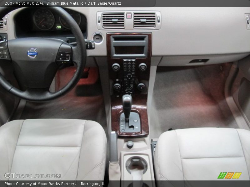 Brilliant Blue Metallic / Dark Beige/Quartz 2007 Volvo V50 2.4i