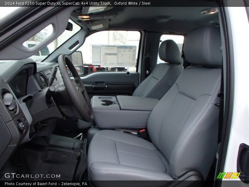 Front Seat of 2014 F250 Super Duty XL SuperCab 4x4 Utility Truck
