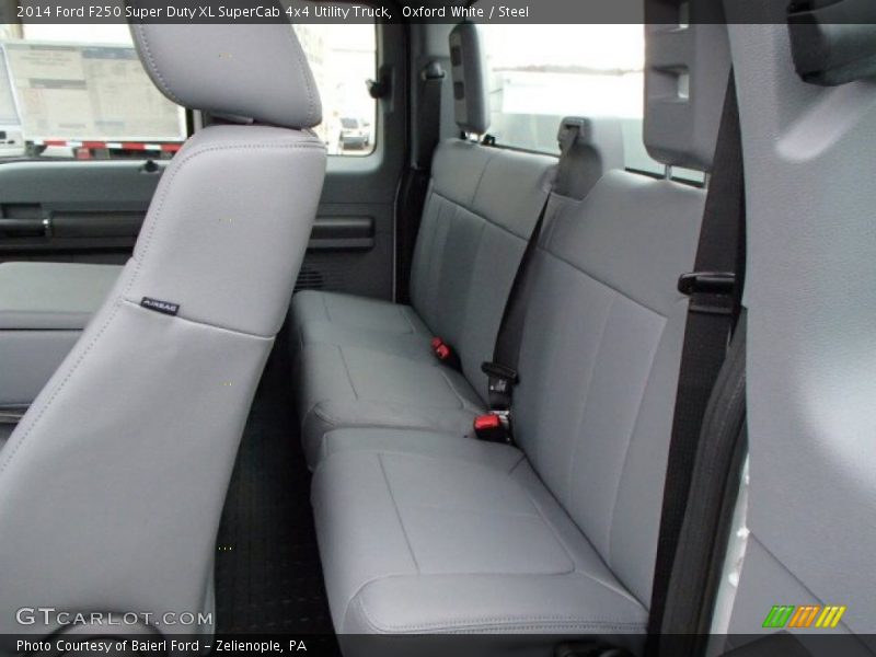 Rear Seat of 2014 F250 Super Duty XL SuperCab 4x4 Utility Truck