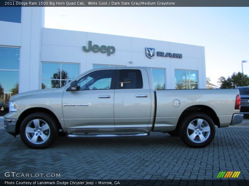 White Gold / Dark Slate Gray/Medium Graystone 2011 Dodge Ram 1500 Big Horn Quad Cab