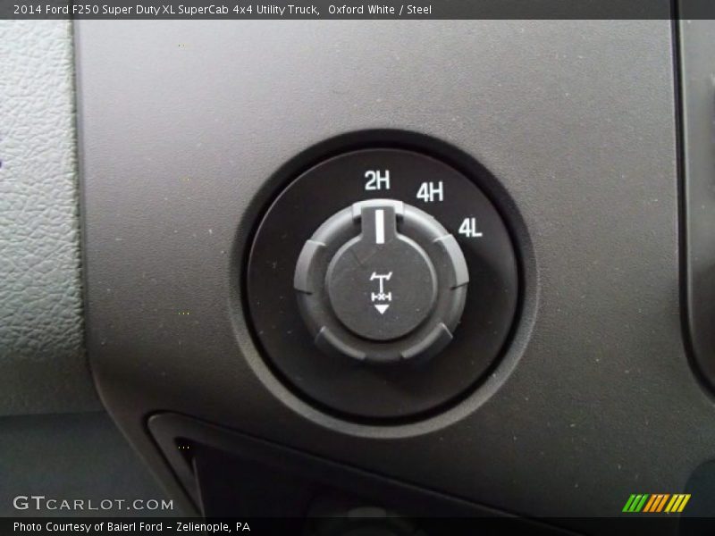 Controls of 2014 F250 Super Duty XL SuperCab 4x4 Utility Truck
