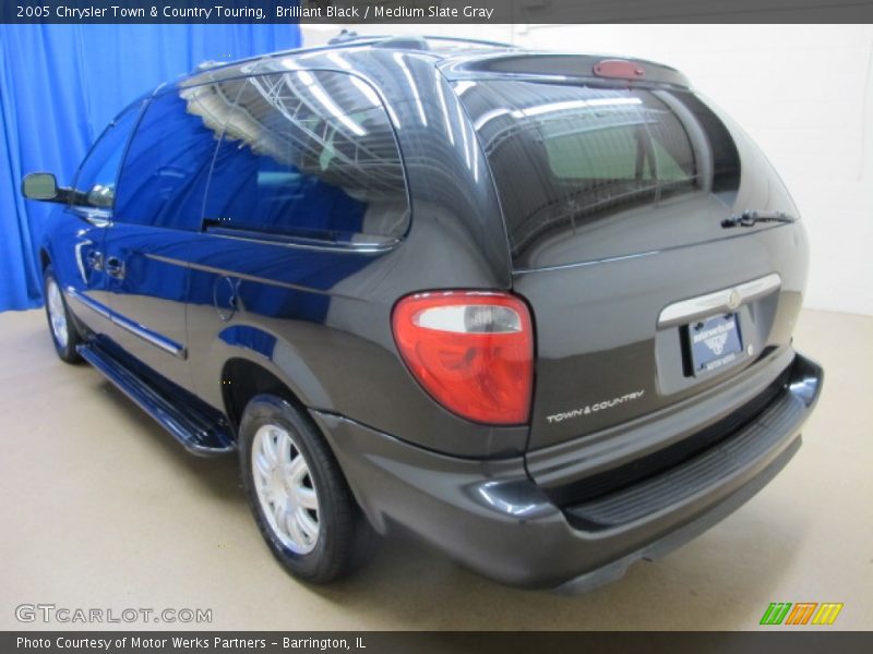 Brilliant Black / Medium Slate Gray 2005 Chrysler Town & Country Touring
