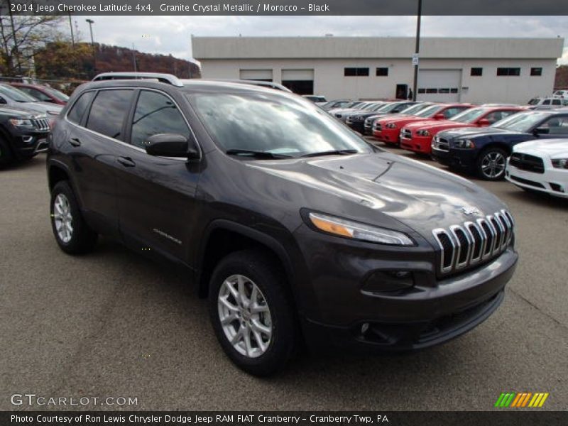 Granite Crystal Metallic / Morocco - Black 2014 Jeep Cherokee Latitude 4x4