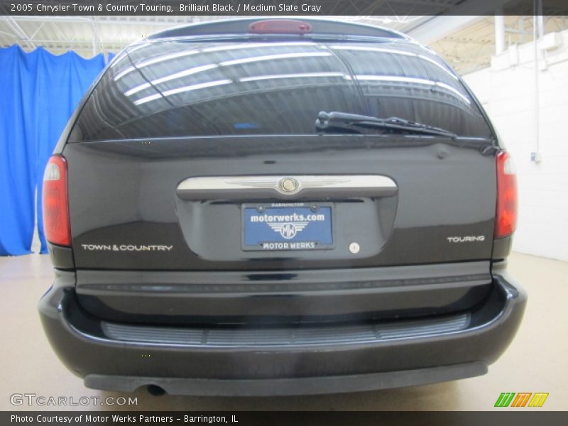 Brilliant Black / Medium Slate Gray 2005 Chrysler Town & Country Touring