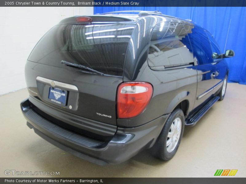 Brilliant Black / Medium Slate Gray 2005 Chrysler Town & Country Touring