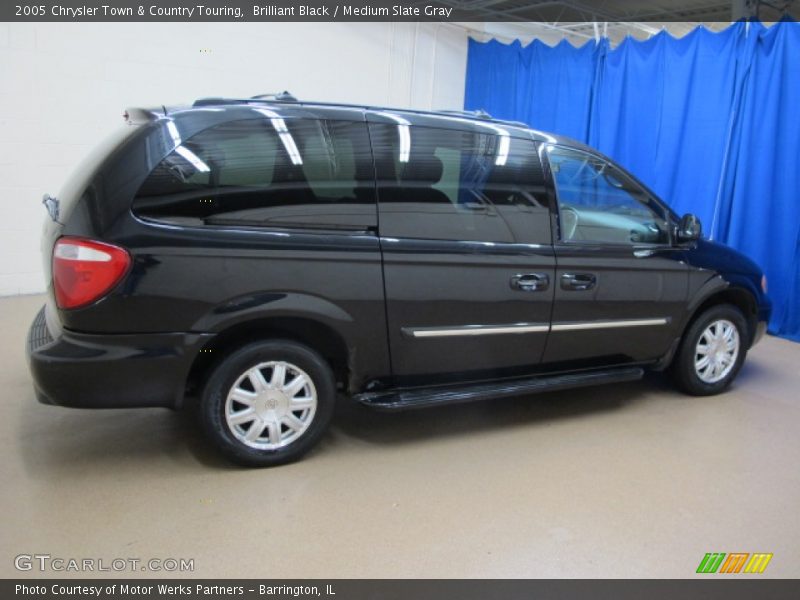 Brilliant Black / Medium Slate Gray 2005 Chrysler Town & Country Touring