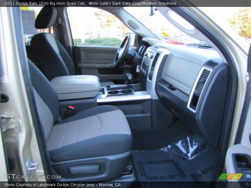 White Gold / Dark Slate Gray/Medium Graystone 2011 Dodge Ram 1500 Big Horn Quad Cab