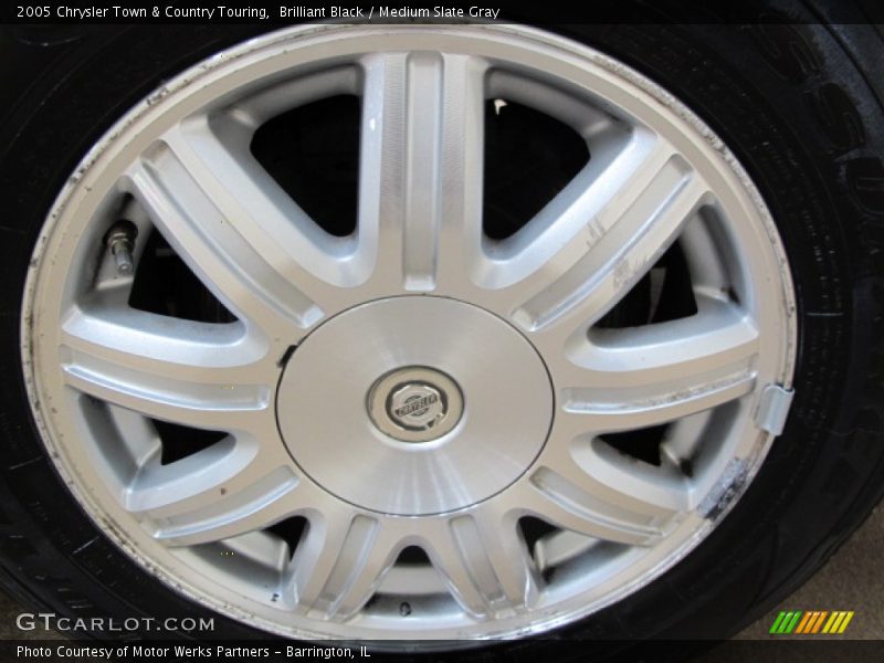 Brilliant Black / Medium Slate Gray 2005 Chrysler Town & Country Touring