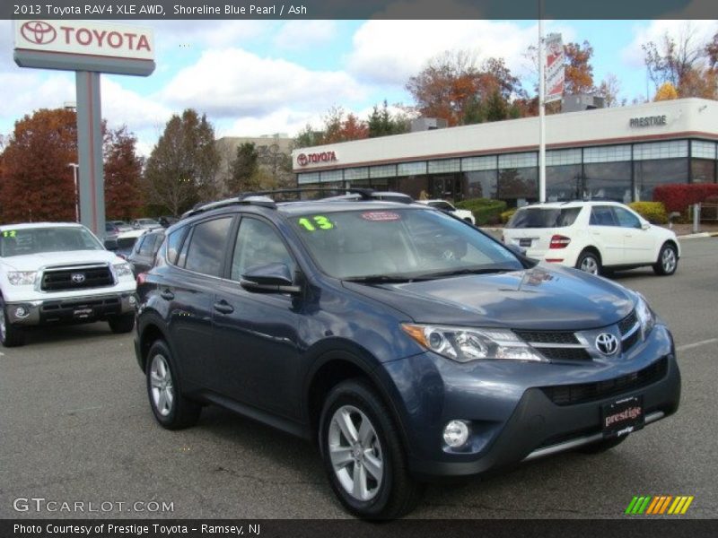 Shoreline Blue Pearl / Ash 2013 Toyota RAV4 XLE AWD