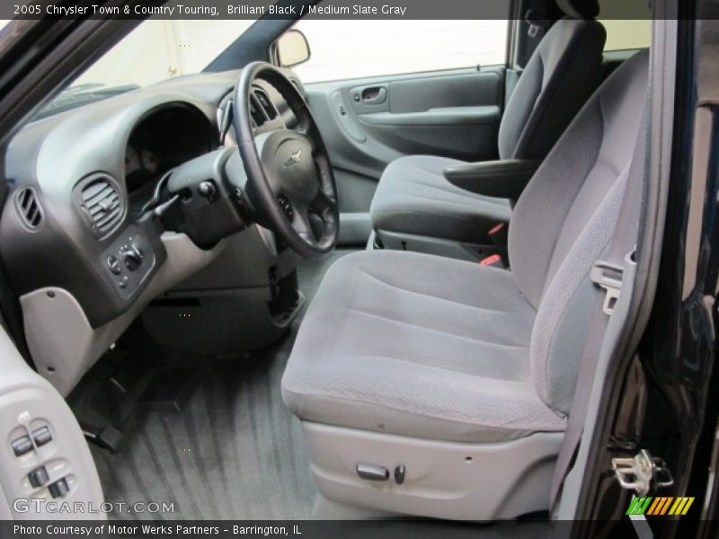 Brilliant Black / Medium Slate Gray 2005 Chrysler Town & Country Touring