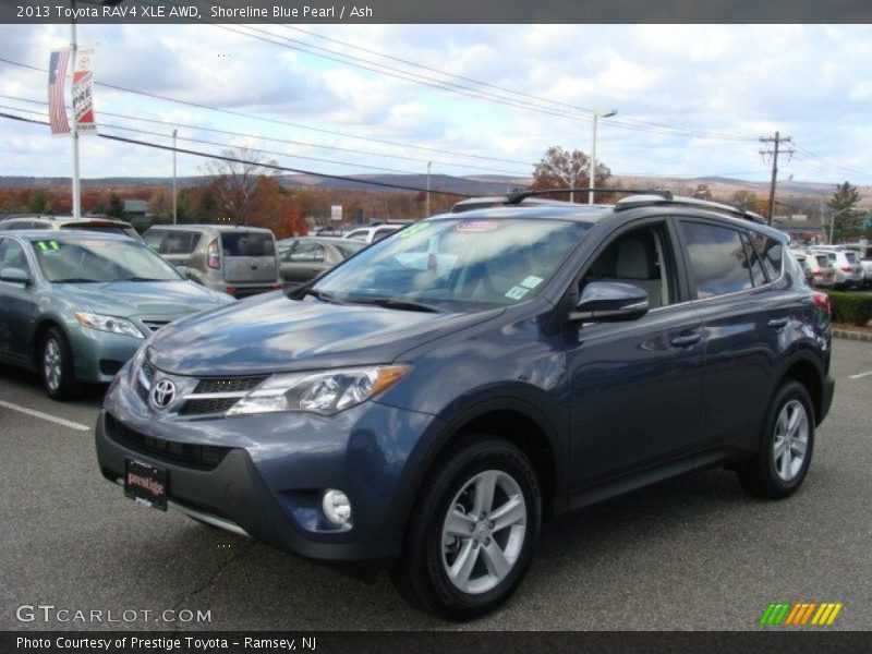 Shoreline Blue Pearl / Ash 2013 Toyota RAV4 XLE AWD