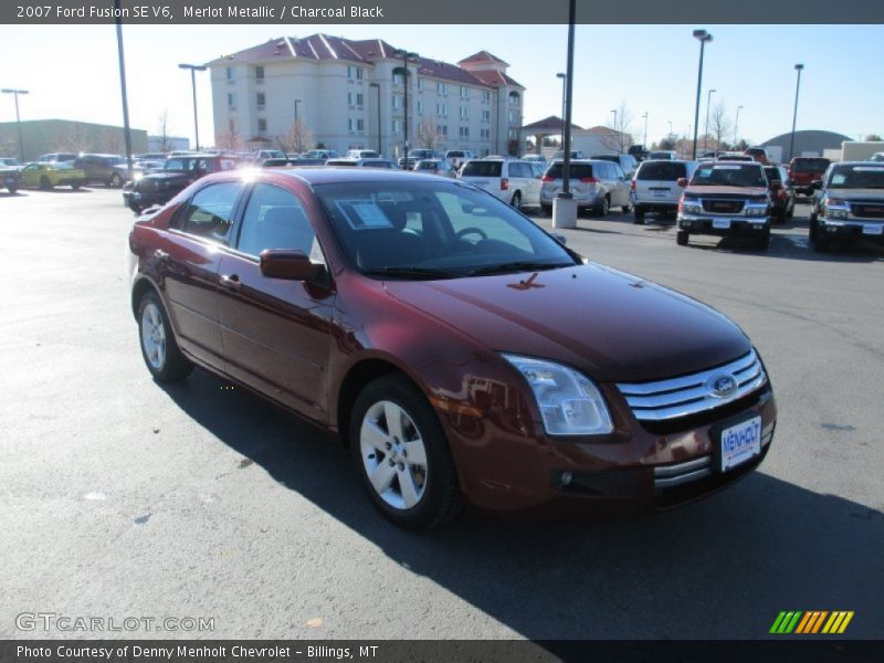 Merlot Metallic / Charcoal Black 2007 Ford Fusion SE V6