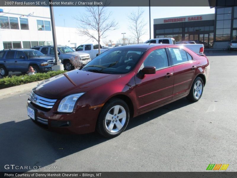 Merlot Metallic / Charcoal Black 2007 Ford Fusion SE V6