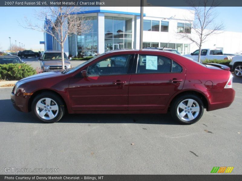 Merlot Metallic / Charcoal Black 2007 Ford Fusion SE V6
