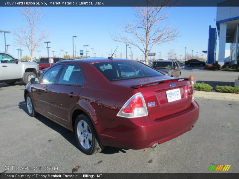 Merlot Metallic / Charcoal Black 2007 Ford Fusion SE V6