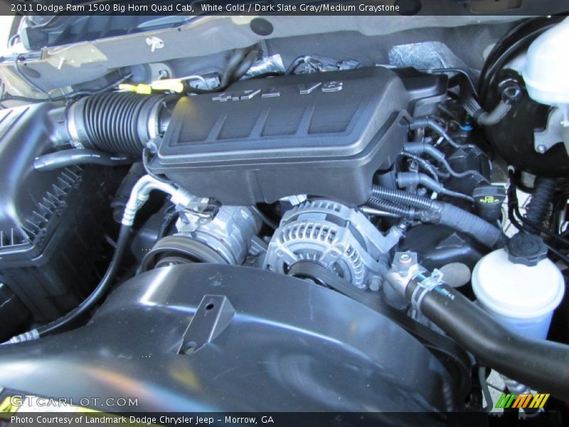 White Gold / Dark Slate Gray/Medium Graystone 2011 Dodge Ram 1500 Big Horn Quad Cab