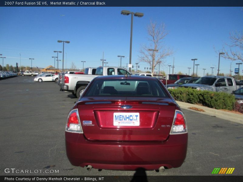 Merlot Metallic / Charcoal Black 2007 Ford Fusion SE V6
