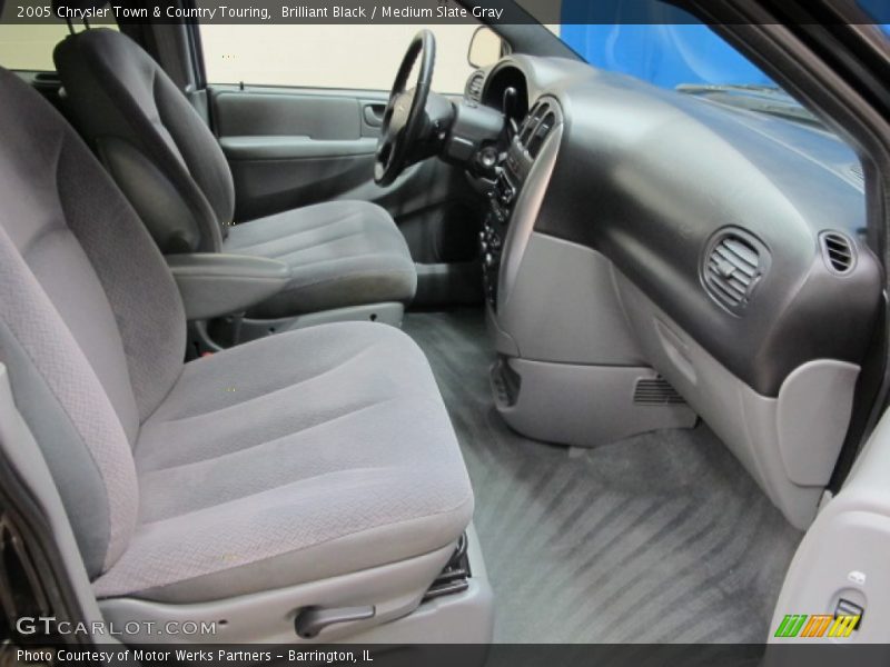 Brilliant Black / Medium Slate Gray 2005 Chrysler Town & Country Touring