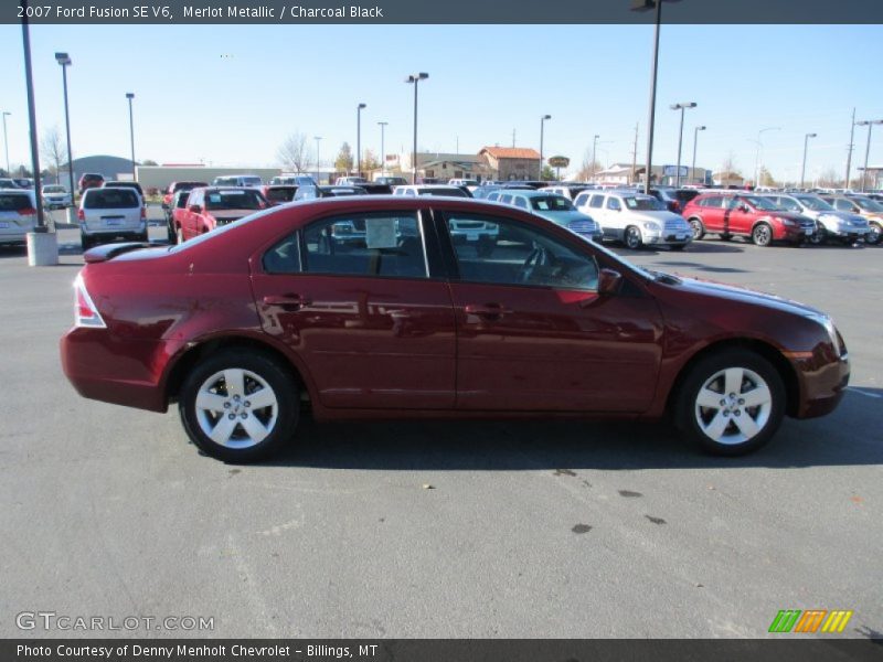Merlot Metallic / Charcoal Black 2007 Ford Fusion SE V6