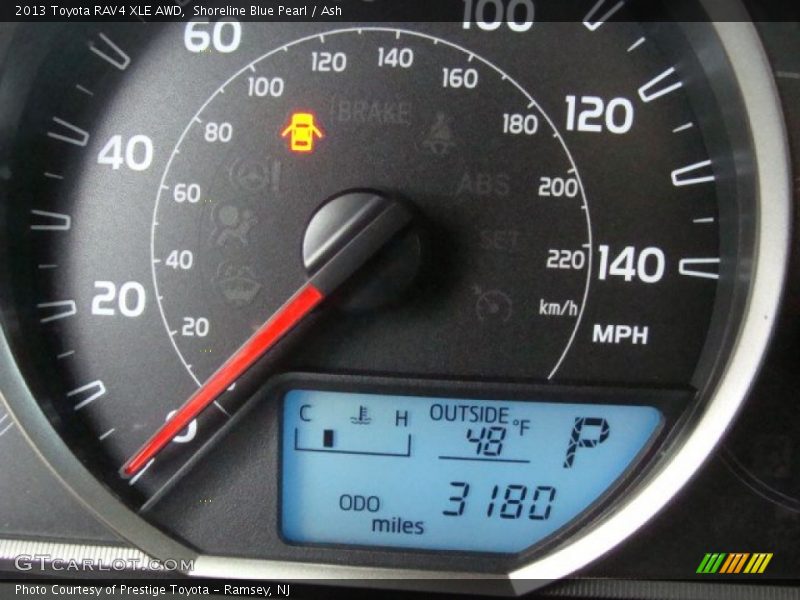 Shoreline Blue Pearl / Ash 2013 Toyota RAV4 XLE AWD