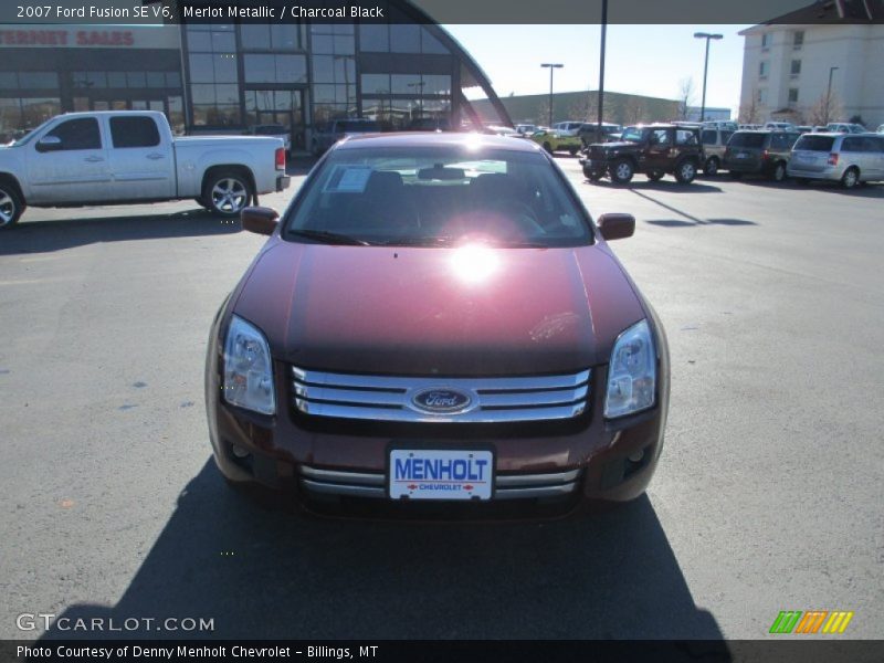 Merlot Metallic / Charcoal Black 2007 Ford Fusion SE V6