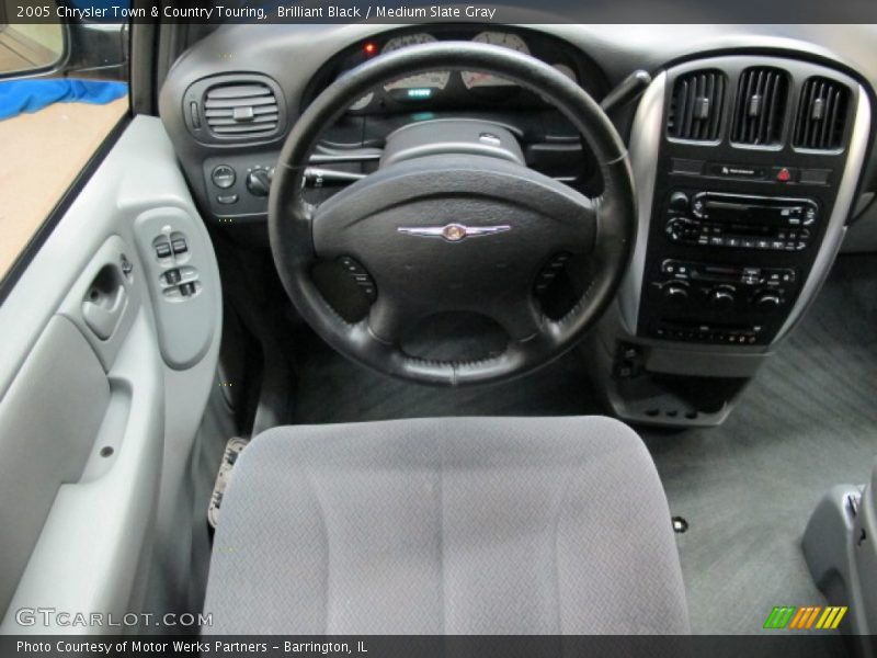 Brilliant Black / Medium Slate Gray 2005 Chrysler Town & Country Touring