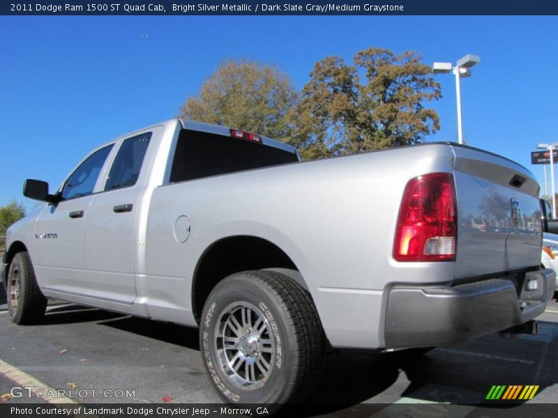 Bright Silver Metallic / Dark Slate Gray/Medium Graystone 2011 Dodge Ram 1500 ST Quad Cab