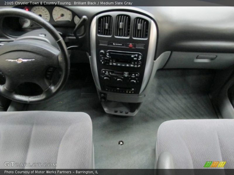 Brilliant Black / Medium Slate Gray 2005 Chrysler Town & Country Touring