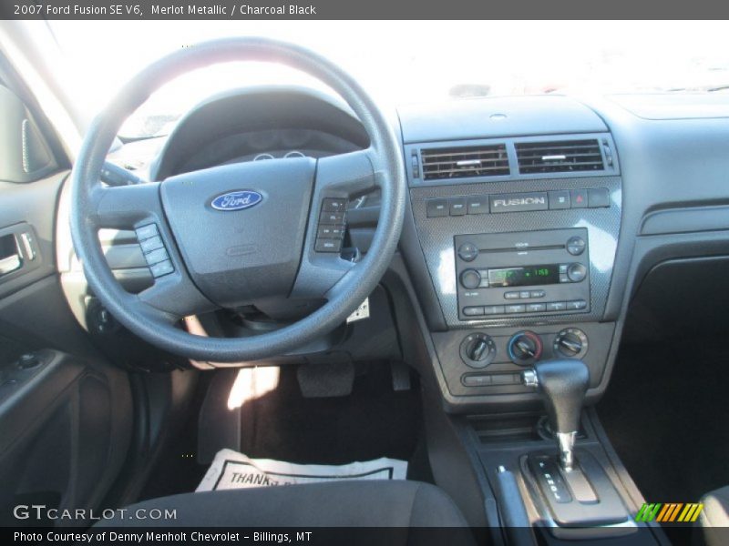Merlot Metallic / Charcoal Black 2007 Ford Fusion SE V6
