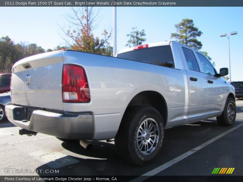 Bright Silver Metallic / Dark Slate Gray/Medium Graystone 2011 Dodge Ram 1500 ST Quad Cab