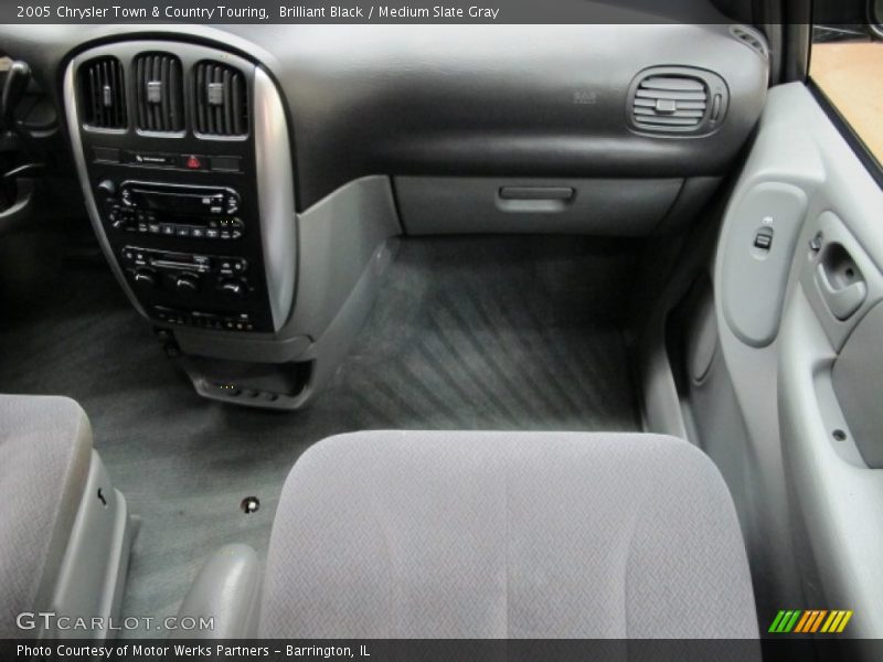 Brilliant Black / Medium Slate Gray 2005 Chrysler Town & Country Touring