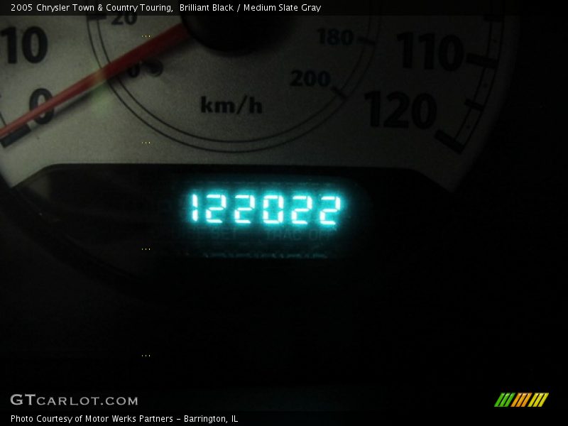 Brilliant Black / Medium Slate Gray 2005 Chrysler Town & Country Touring