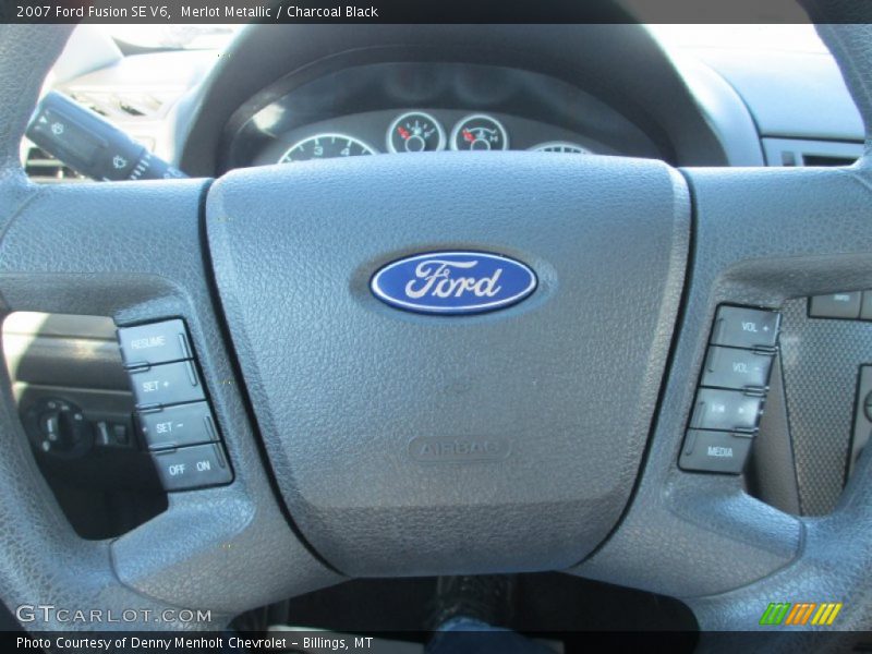 Merlot Metallic / Charcoal Black 2007 Ford Fusion SE V6