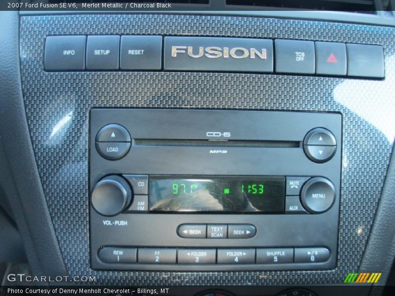 Merlot Metallic / Charcoal Black 2007 Ford Fusion SE V6
