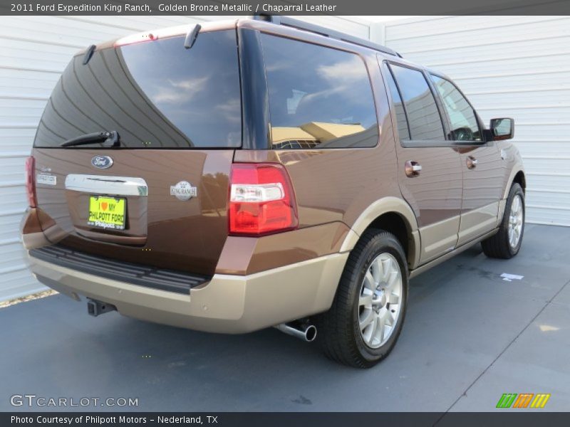 Golden Bronze Metallic / Chaparral Leather 2011 Ford Expedition King Ranch