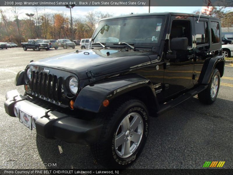 Black / Dark Slate Gray/Med Slate Gray 2008 Jeep Wrangler Unlimited Sahara 4x4