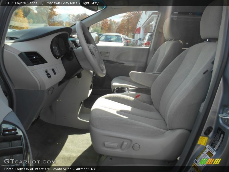 Predawn Gray Mica / Light Gray 2012 Toyota Sienna LE