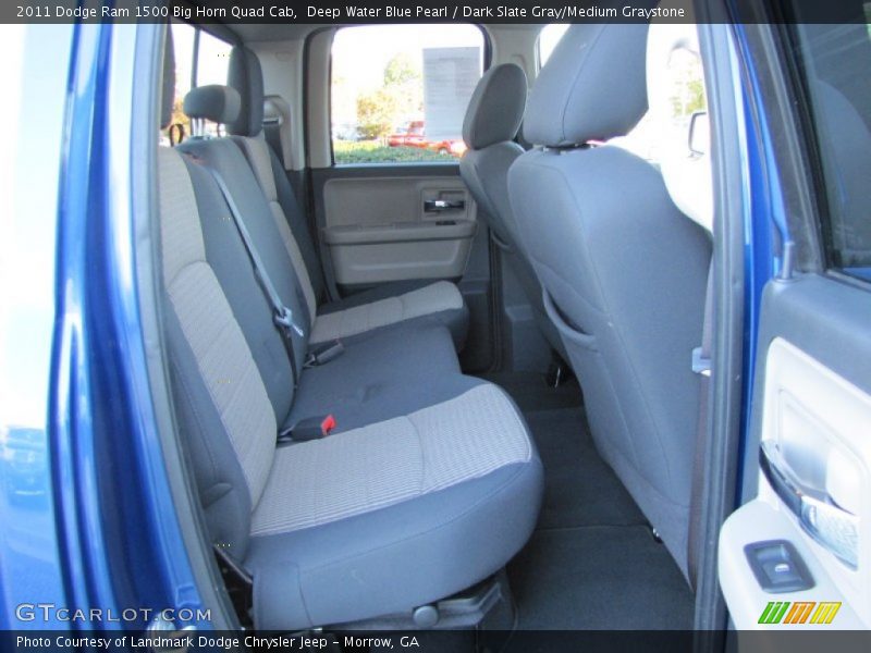 Deep Water Blue Pearl / Dark Slate Gray/Medium Graystone 2011 Dodge Ram 1500 Big Horn Quad Cab