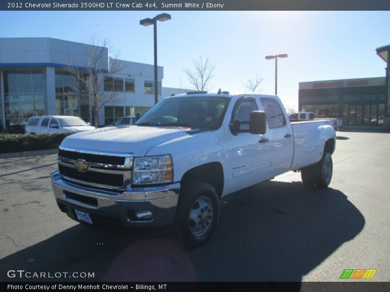 Summit White / Ebony 2012 Chevrolet Silverado 3500HD LT Crew Cab 4x4